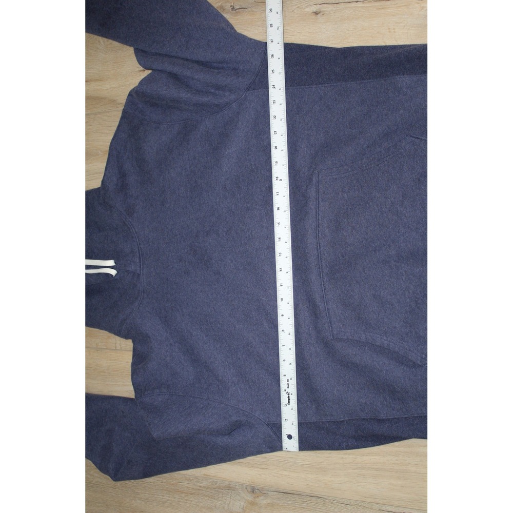 Rhoback Men's XXL Heather Navy Blue Pullover Hoodie Performance Fleece Cotton - Picture 5 of 7
